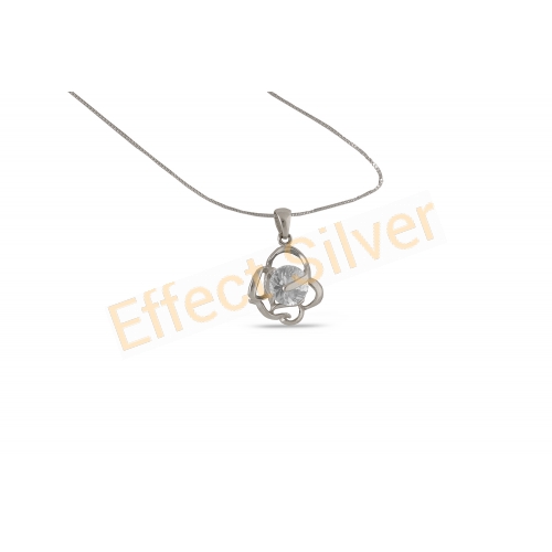 Pendant with stone  - flower